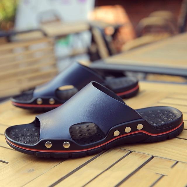 Genuine Leather Casual Sandal For Men