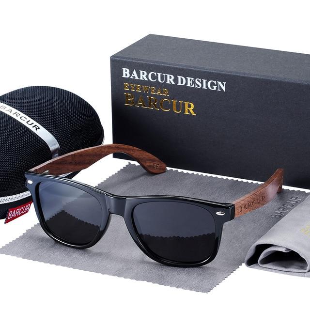 BARCUR™ Black Walnut Wood Polarized Sunglasses