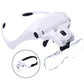 C-Sharp™ Adjustable 5 Lens Magnifier Glass HeadBand With LED Light