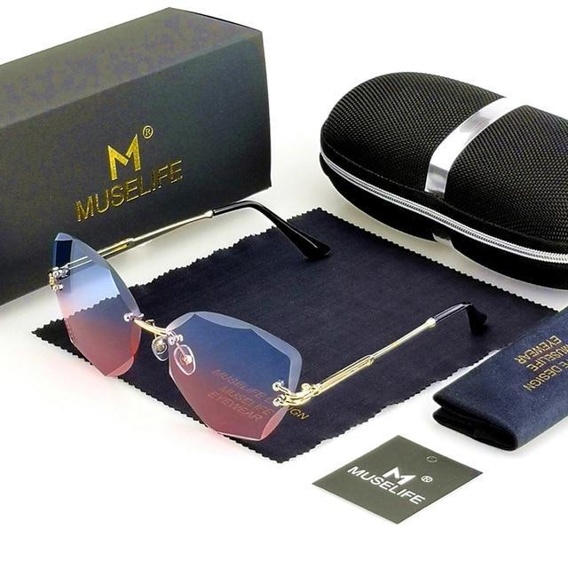 MUSELIFE™ Rimless Crystal Sunglasses For Women
