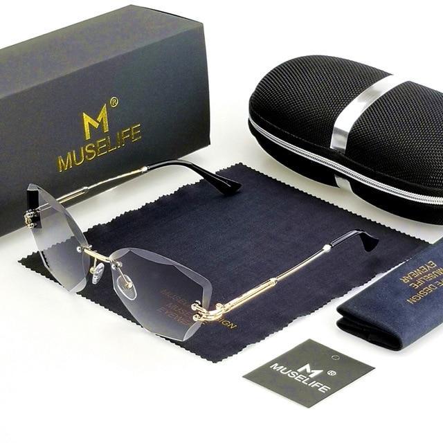 MUSELIFE™ Rimless Crystal Sunglasses For Women