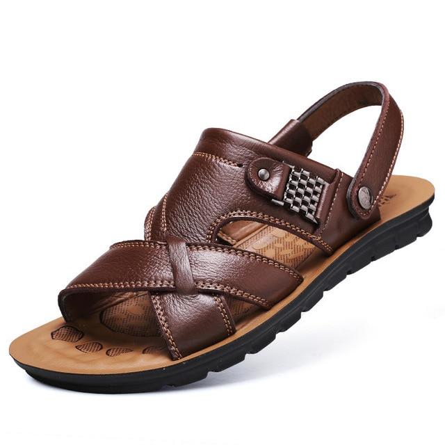 Gladiator Genuine Leather Sandals For Men