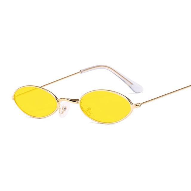 Retro Small Oval Sunglasses for Women