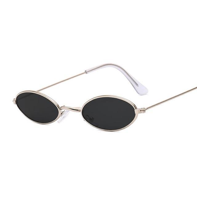 Retro Small Oval Sunglasses for Women