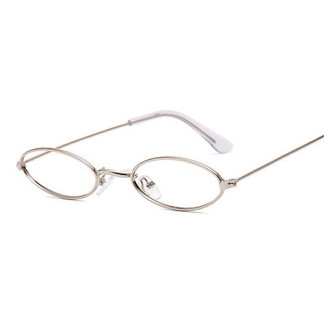 Retro Small Oval Sunglasses for Women