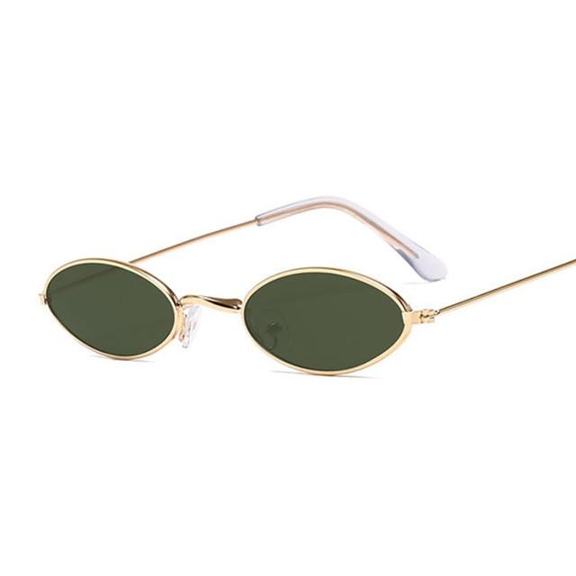 Retro Small Oval Sunglasses for Women