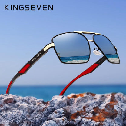 KINGSEVEN™ Futuristic Mirror Polarized Sunglasses For Men