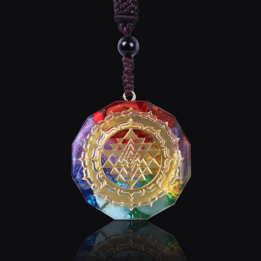 Orgonite Pendant With Sacred Geometry