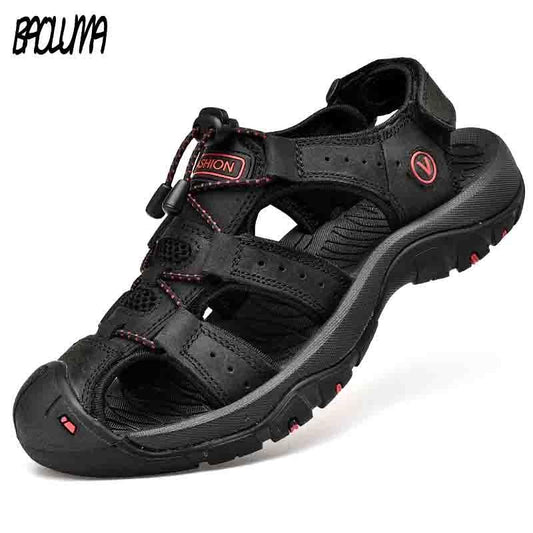 Genuine Leather Classic Ultra-Soft Hiking Sandals For Men