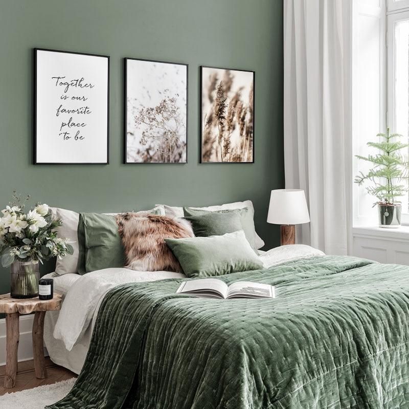Scandinavian Travel Teal Landscape Canvas