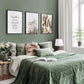 Scandinavian Travel Teal Landscape Canvas