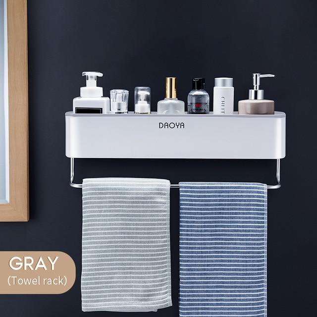 Drill-free Multifunctional Wall Mounted Storage Shelf