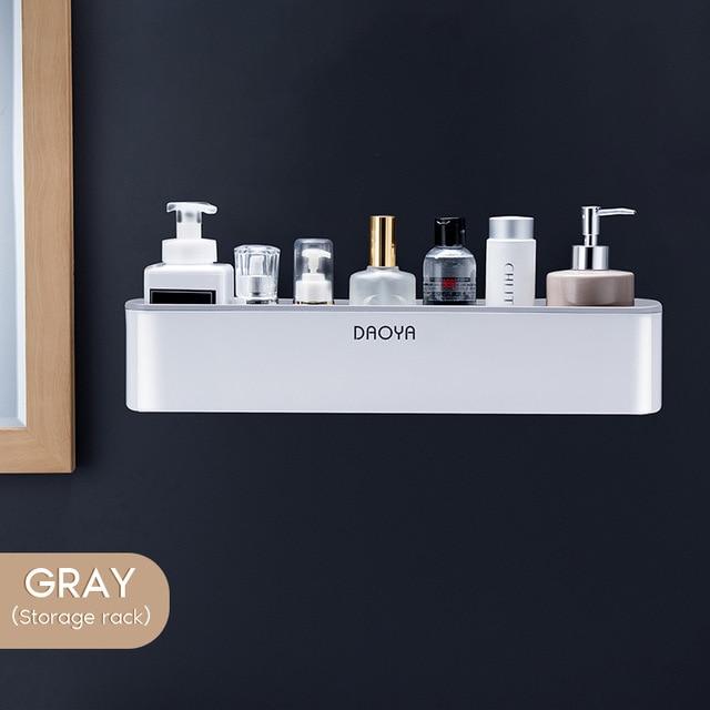 Drill-free Multifunctional Wall Mounted Storage Shelf