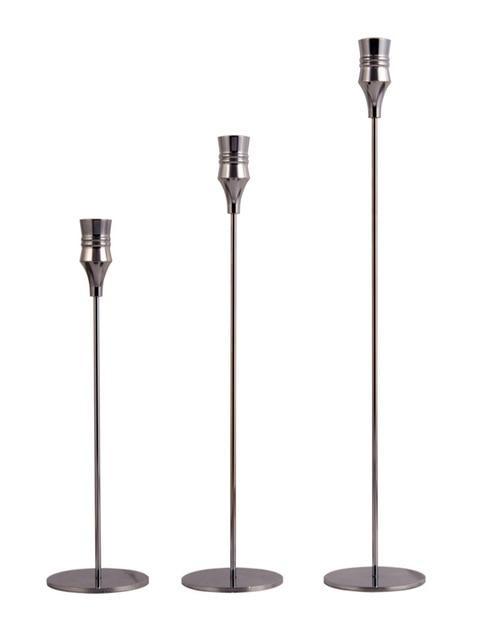 European Metal Candle Holder