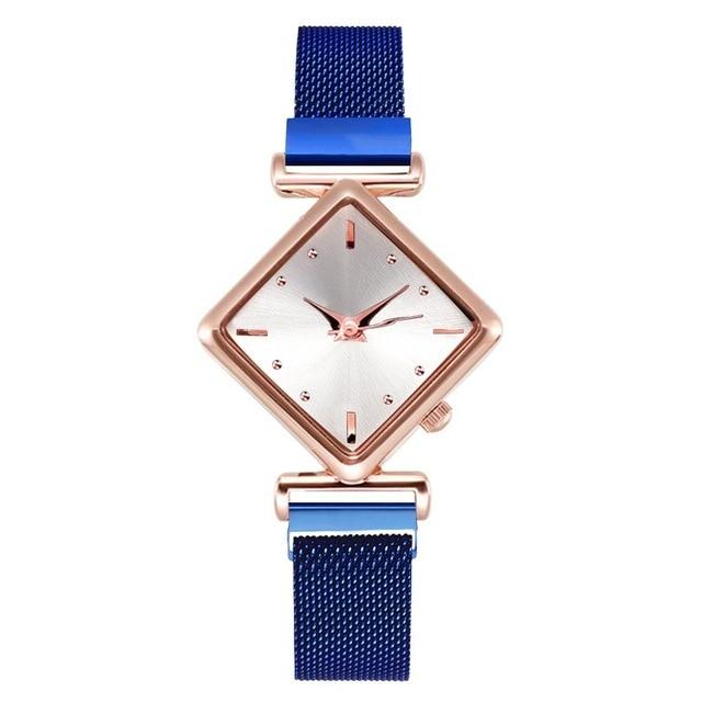 Luxury Women's Square Diamond Watch