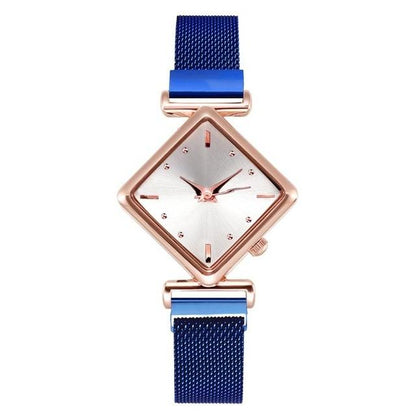 Luxury Women's Square Diamond Watch