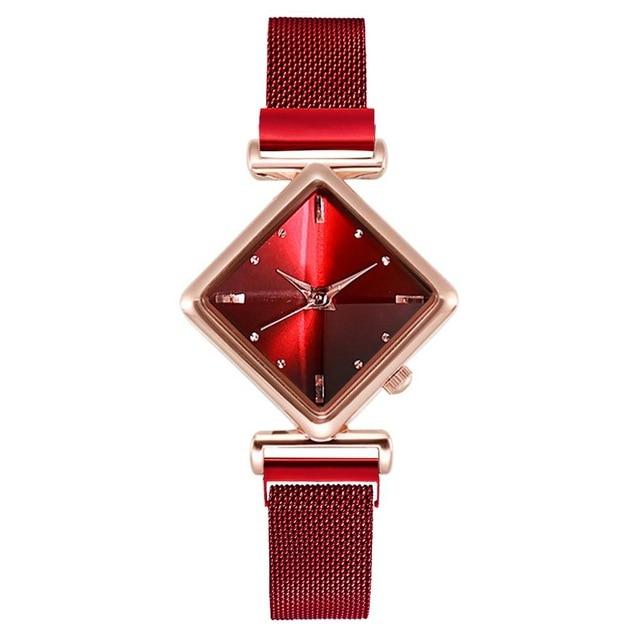 Luxury Women's Square Diamond Watch