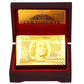 24K  Gold Foil Plated Cards With a Wooden Box - Indigo-Temple