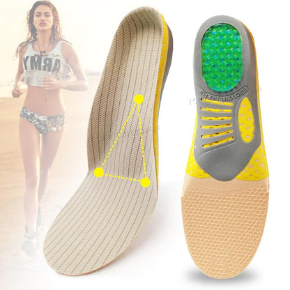 Orthopedic Arch Support Shock Absorption Silicone Gel Insoles