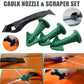 Caulk Nozzle & Scraper Tool Set