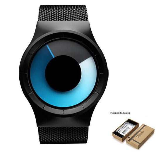 OceanTime™ Unisex UltraModern Stainless Steel Mesh Quartz Watch