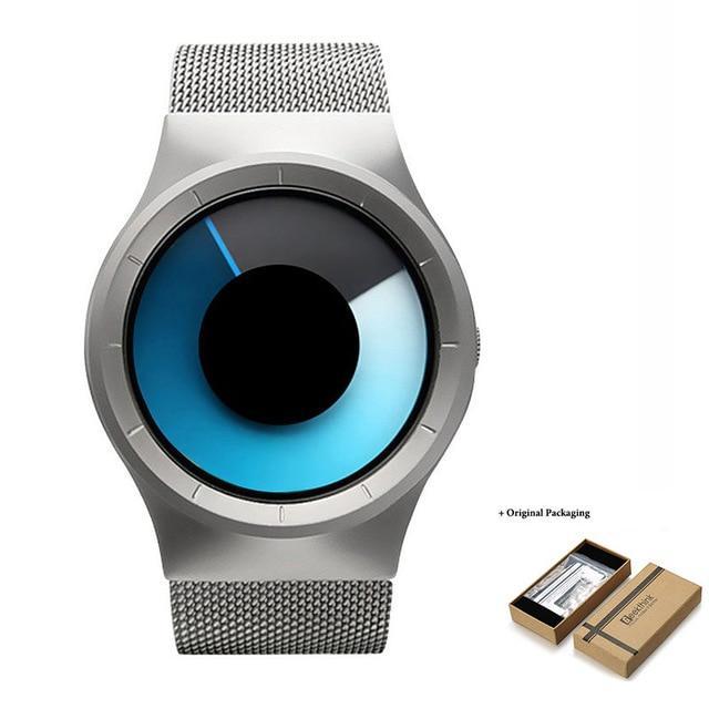 OceanTime™ Unisex UltraModern Stainless Steel Mesh Quartz Watch