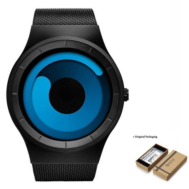 OceanTime™ Unisex UltraModern Stainless Steel Mesh Quartz Watch
