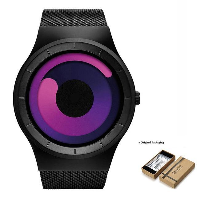 OceanTime™ Unisex UltraModern Stainless Steel Mesh Quartz Watch