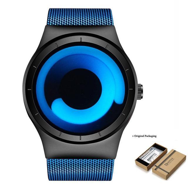 OceanTime™ Unisex UltraModern Stainless Steel Mesh Quartz Watch