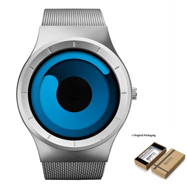 OceanTime™ Unisex UltraModern Stainless Steel Mesh Quartz Watch