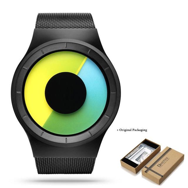 OceanTime™ Unisex UltraModern Stainless Steel Mesh Quartz Watch