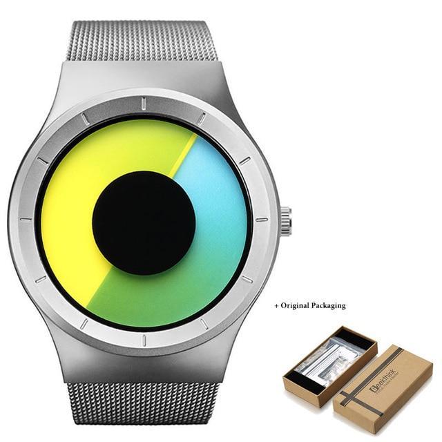 OceanTime™ Unisex UltraModern Stainless Steel Mesh Quartz Watch