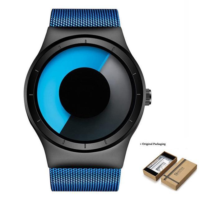 OceanTime™ Unisex UltraModern Stainless Steel Mesh Quartz Watch