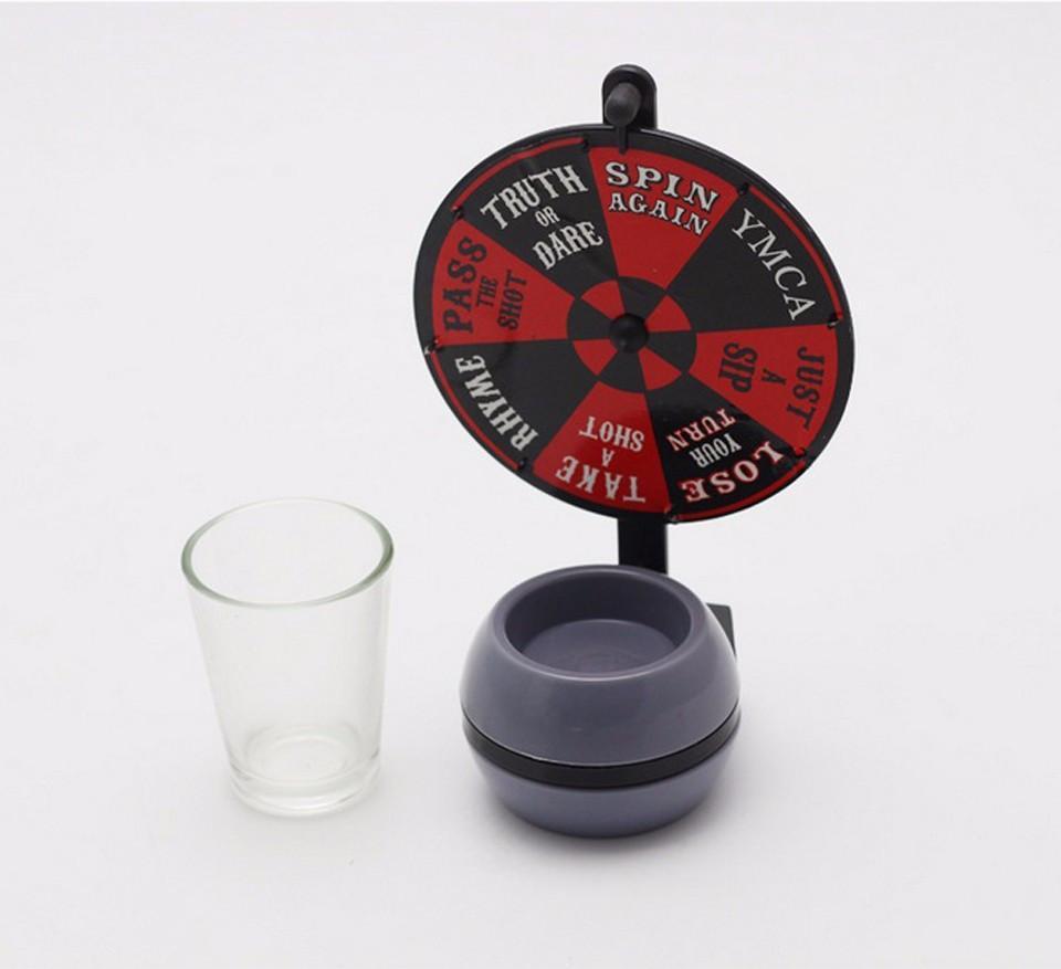Wheel of Shots Spining Glass Game - Indigo-Temple