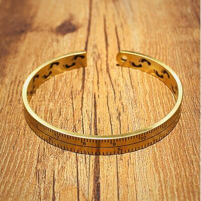 ROLO - Open Ruler Bracelet   316L Titanium Steel - Indigo-Temple