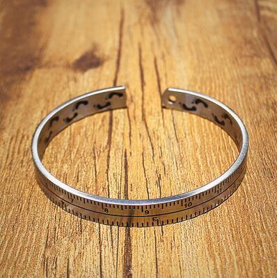 ROLO - Open Ruler Bracelet   316L Titanium Steel - Indigo-Temple