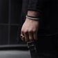 Coolx - Black  Square  Men's Ring - Indigo-Temple