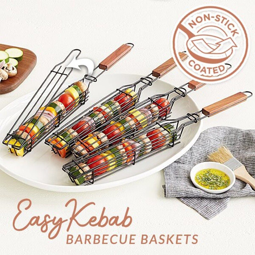 PerfectBBQ™ Non-Stick Stainless Steel BBQ Grilling Basket