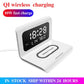Multifunctional 10W Qi Wireless Charging Pad With Clock