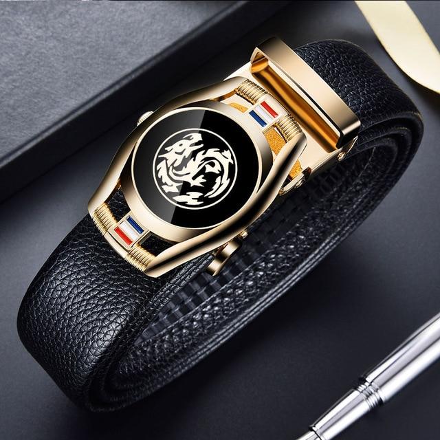 CARTELO™ Automatic Buckle Genuine Leather Belt For Men
