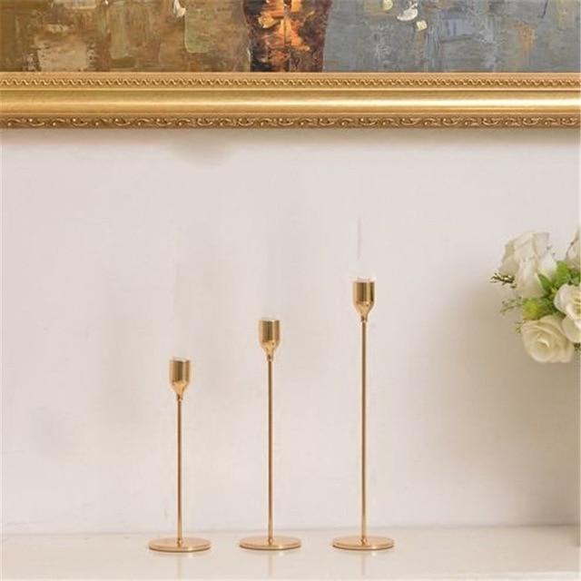 European Metal Candle Holder