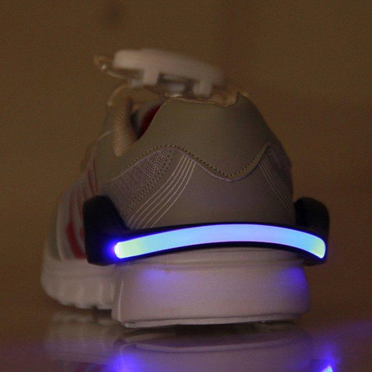 LED Safety Running Shoe Clips (2pcs) - Indigo-Temple
