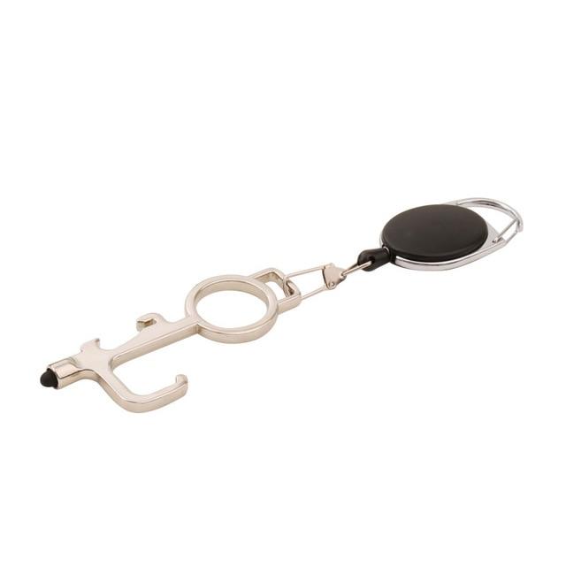 Smart 4 in 1 Touch-less EDC Door Opener With Stretchable Keychain ***2 pcs set***