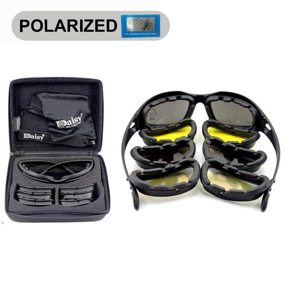 Daisy C5 Polarized Army\Shooting Goggles - 4 Lens Kit - Indigo-Temple