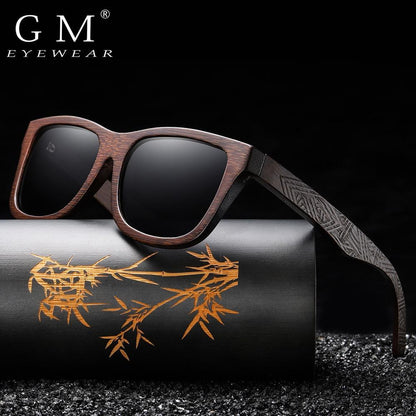 GM™ Natural Bamboo Polarized Sunglasses