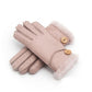 Genuine Leather  Winter Fur Gloves For Women