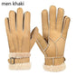 Genuine Leather  Winter Fur Gloves For Women