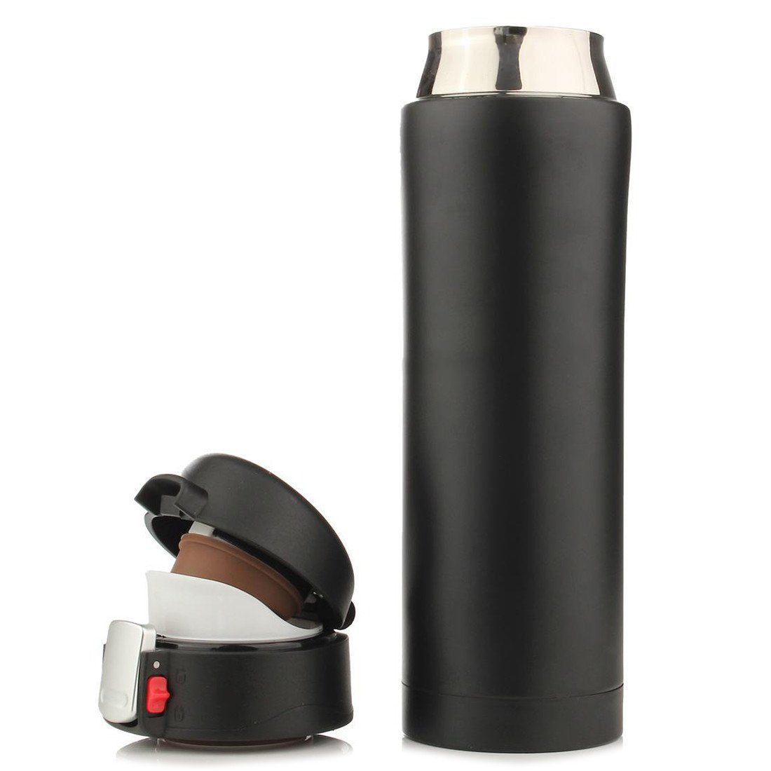 Thermos Bottle Stainless Steel Black 500ML - Indigo-Temple