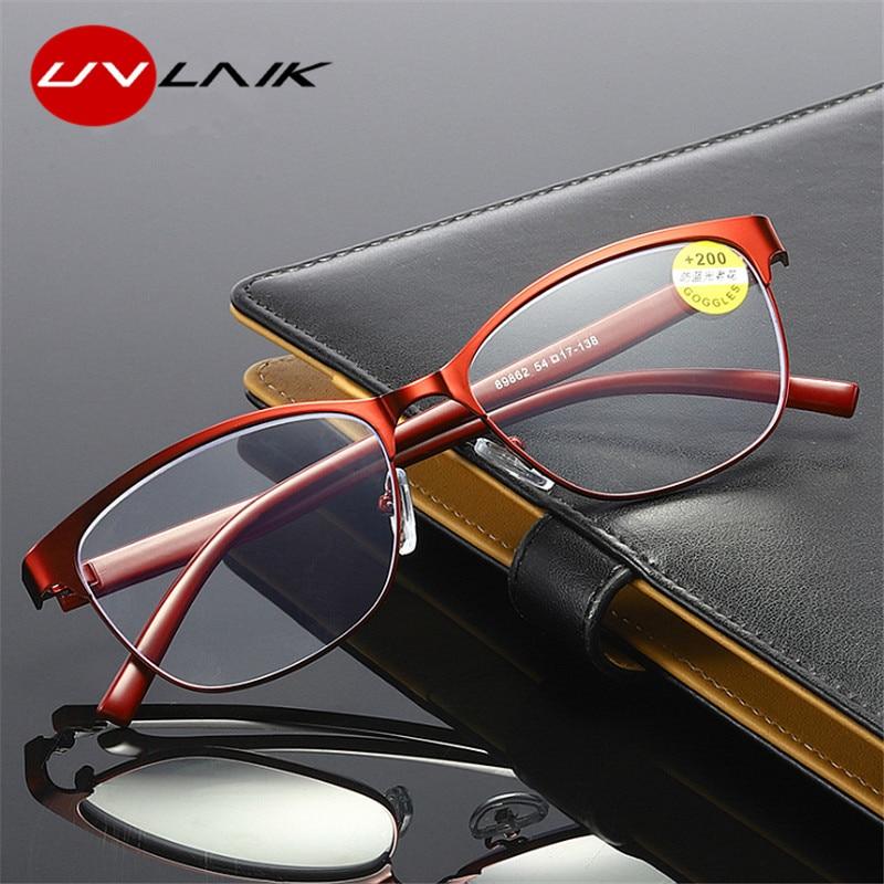 Retro Metal Cat Eye Reading Glasses For Women