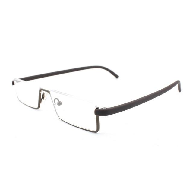 Light Half Frame Prescription Reading Glasses With Case